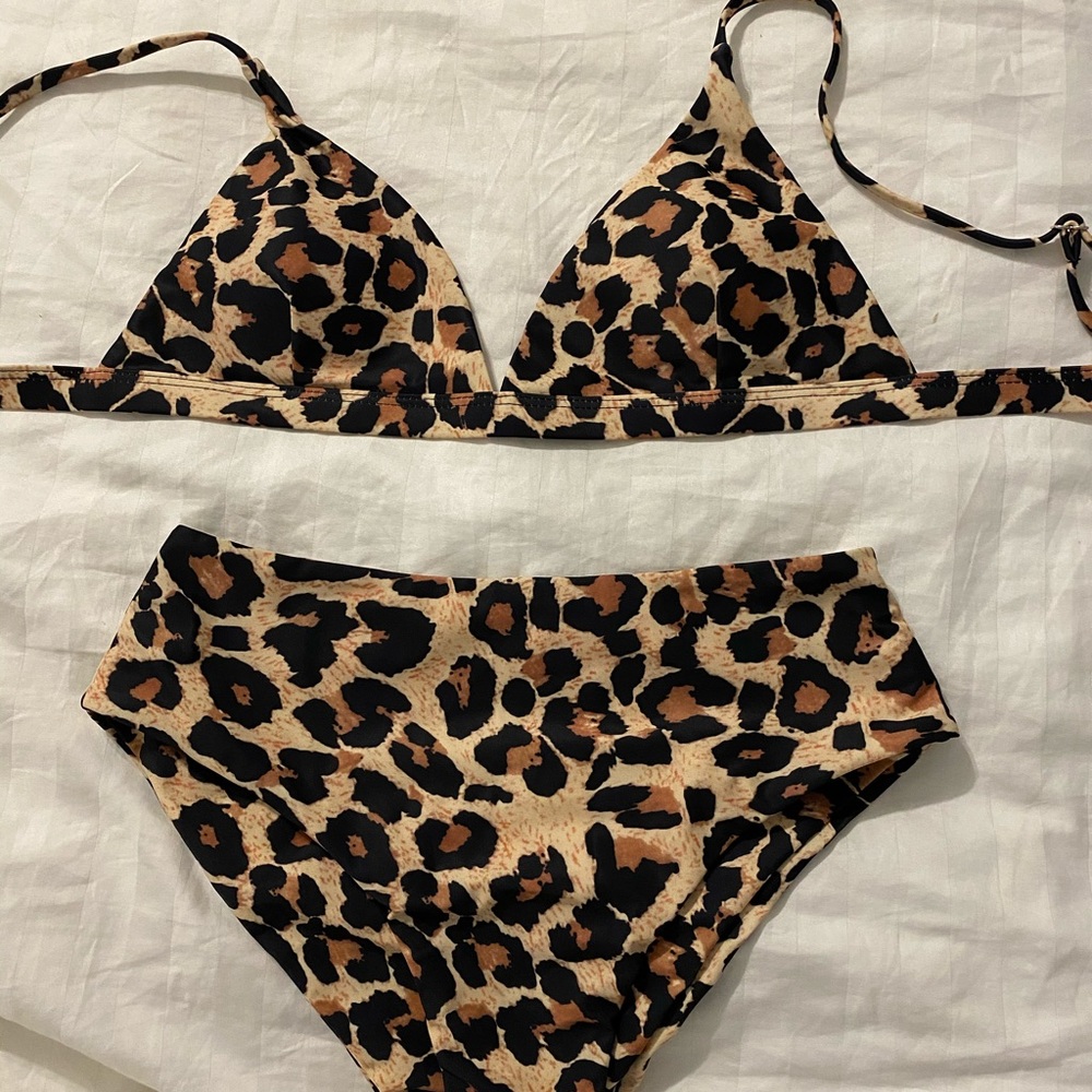 Cheetah High Waisted Bikini